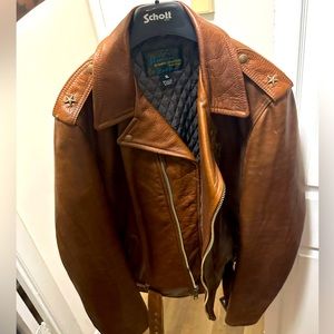 Men Schott NYC Leather Jacket